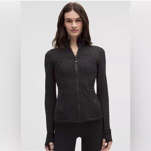 LULULEMON Flocked Define Cropped Jacket with Polka Dots